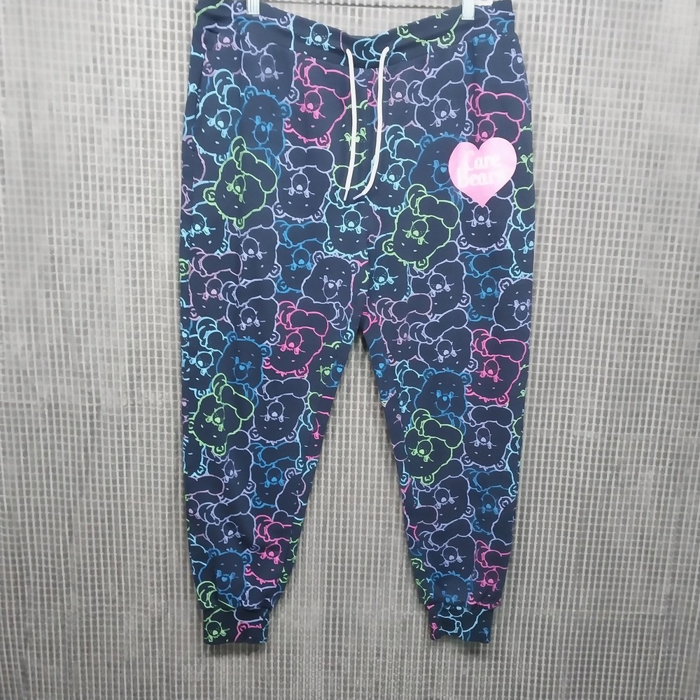 Care Bears Womens Sweatpants Joggers All Over Print XXL Navy Blue